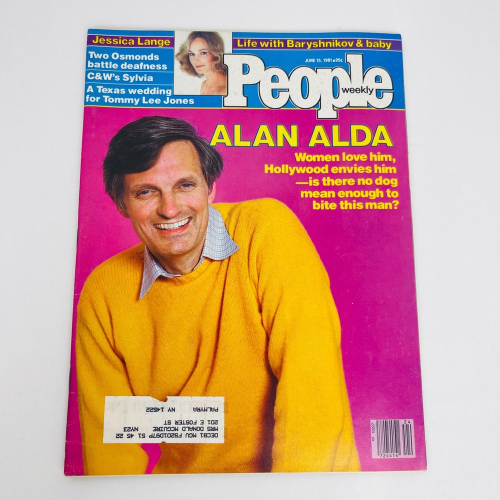 People Weekly Magazine June 15 1981 Alan Alda Jessica Lange Tommy Lee Jones Good